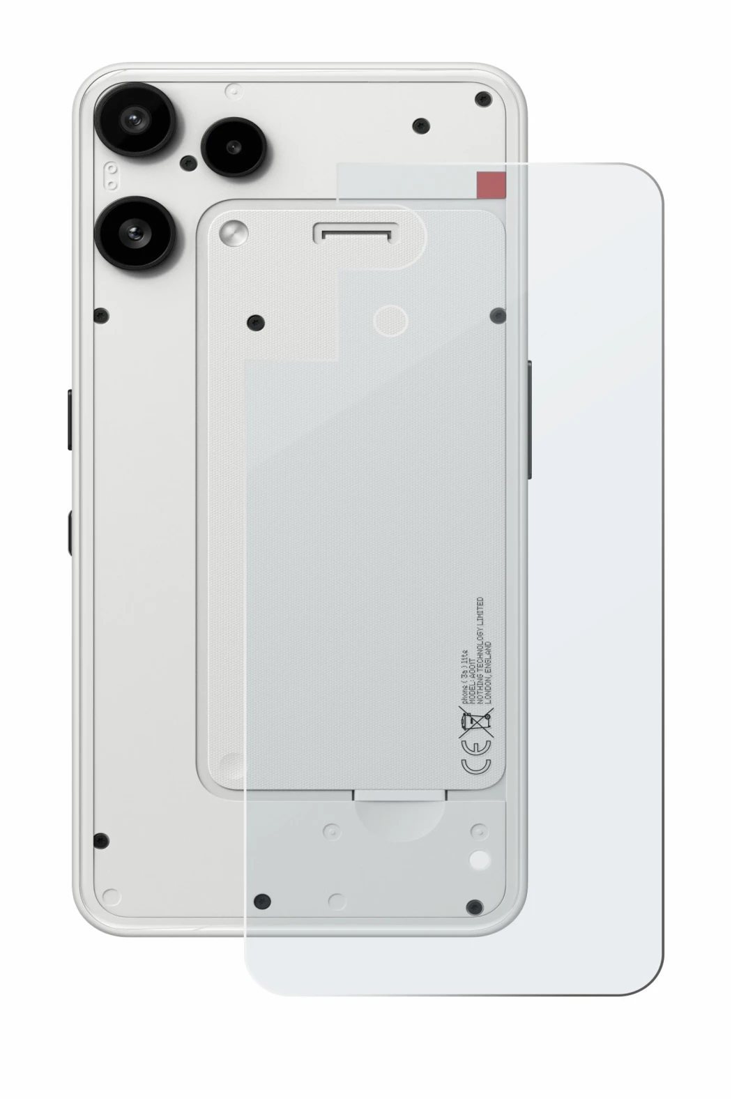 Image of the device Nothing Phone (3a) Lite (Back) with a wide variety of screen protectors.