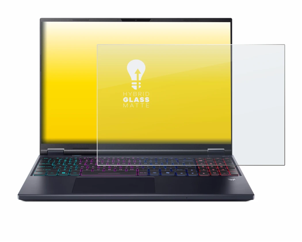 Image of the device Acer Predator Helios Neo 16 AI with a wide variety of screen protectors.