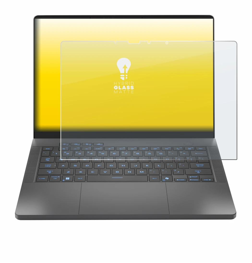 Image of the device ASUS ROG Zephyrus G14 2025 GA403 with a wide variety of screen protectors.