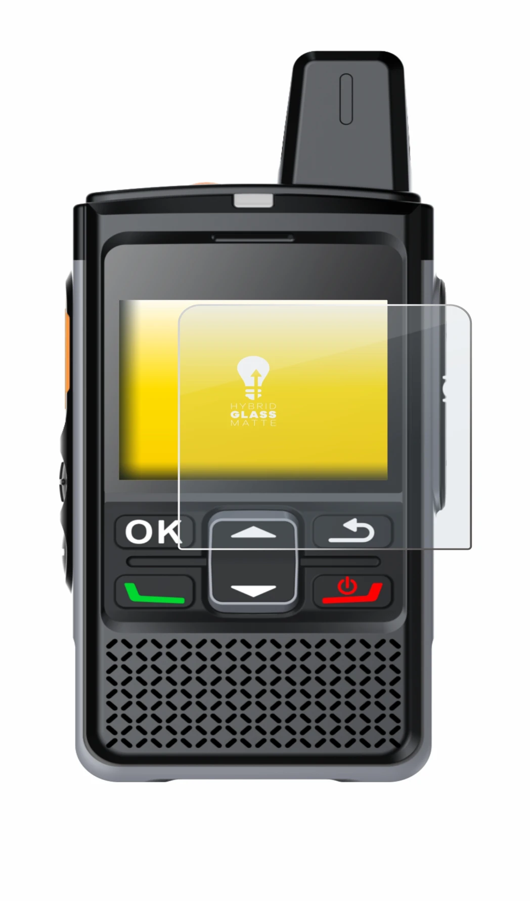 Image of the device Hytera PNC360S with a wide variety of screen protectors.