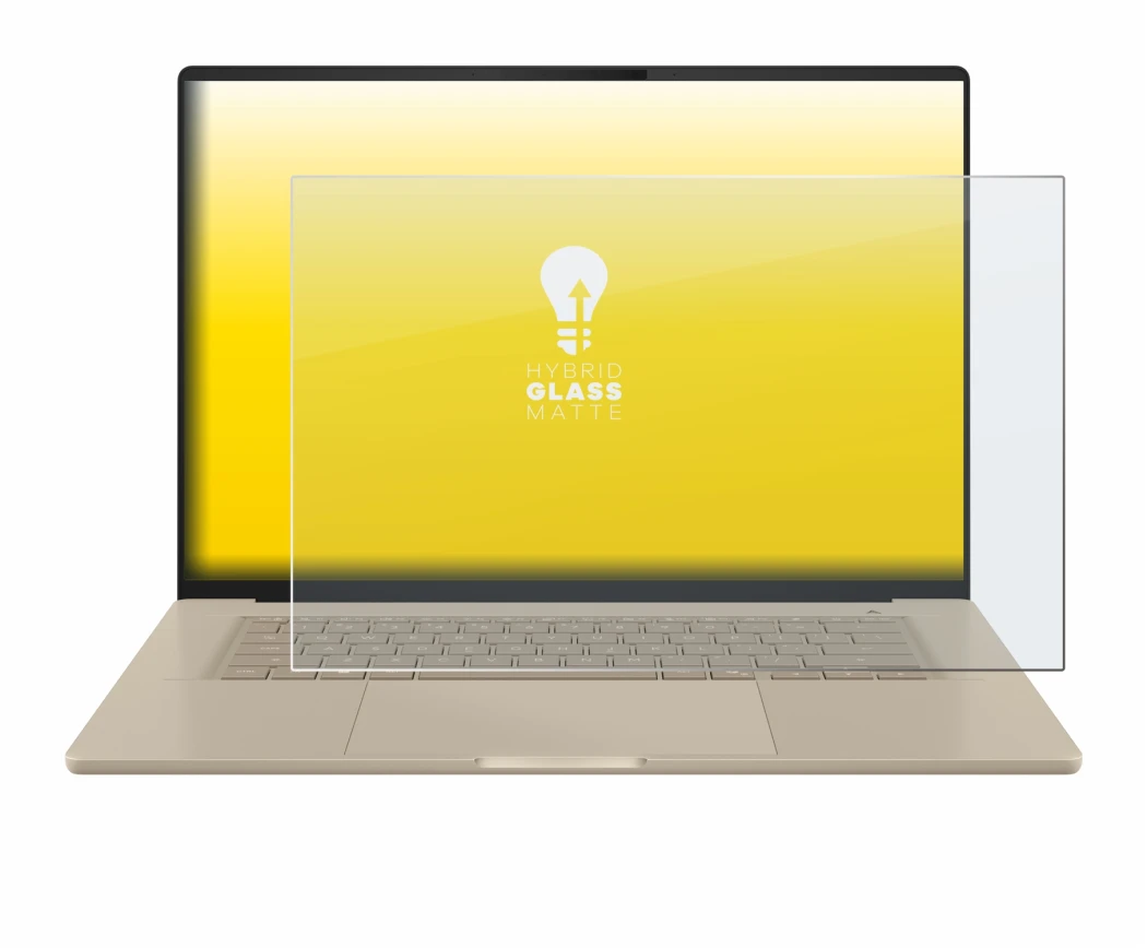 Image of the device ASUS ZenBook A16 UX3607 with a wide variety of screen protectors.