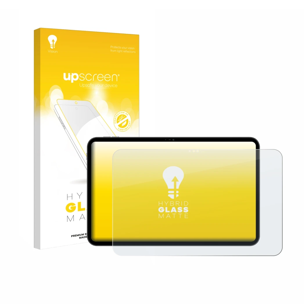 Front side of a product packaging with the brand logo upscreen. Next to it is the device Blackview Oscal Pad 200 shown with th