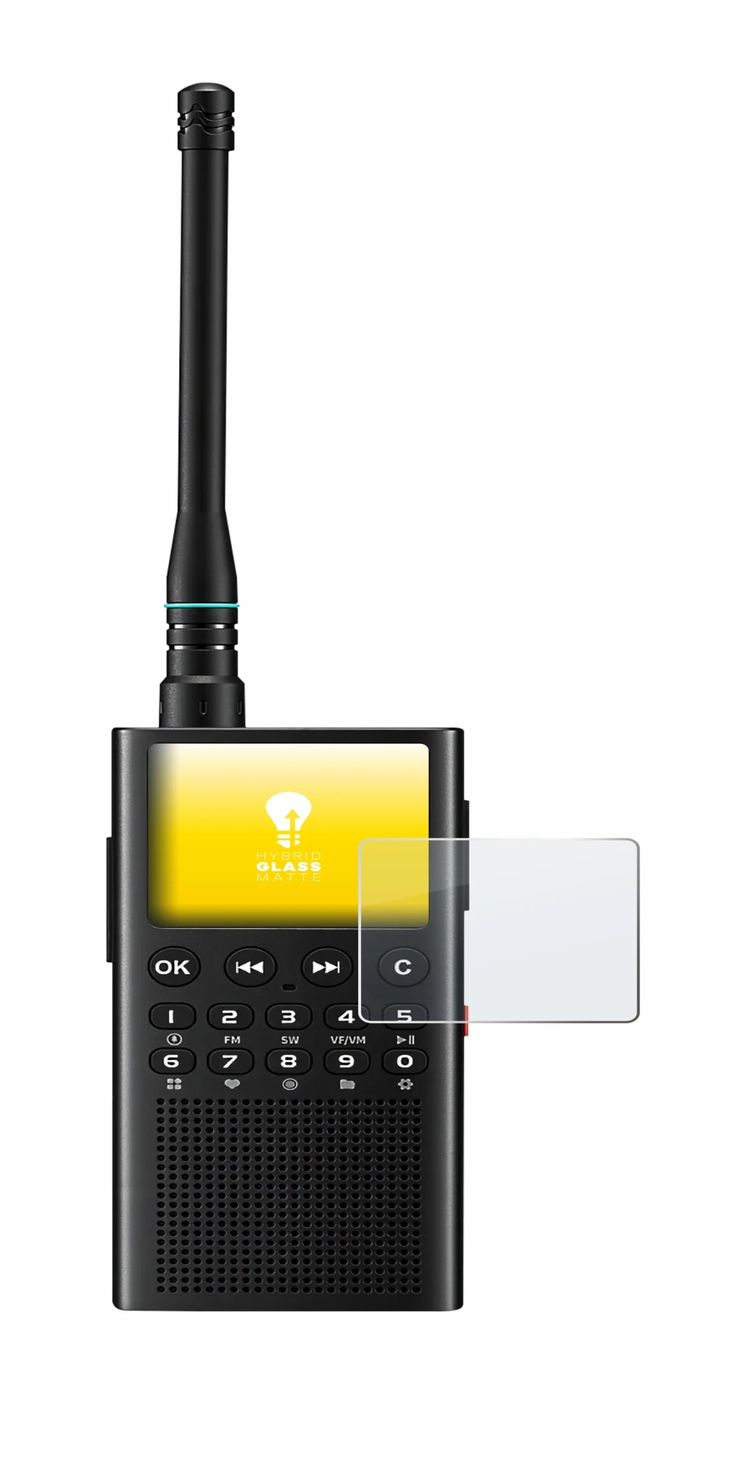 Image of the device Choyong WT2 with a wide variety of screen protectors.
