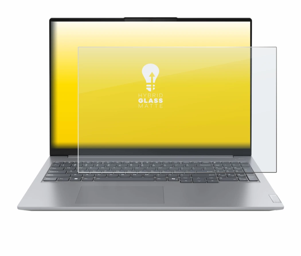 Image of the device Lenovo ThinkBook 16 Gen 7+ with a wide variety of screen protectors.