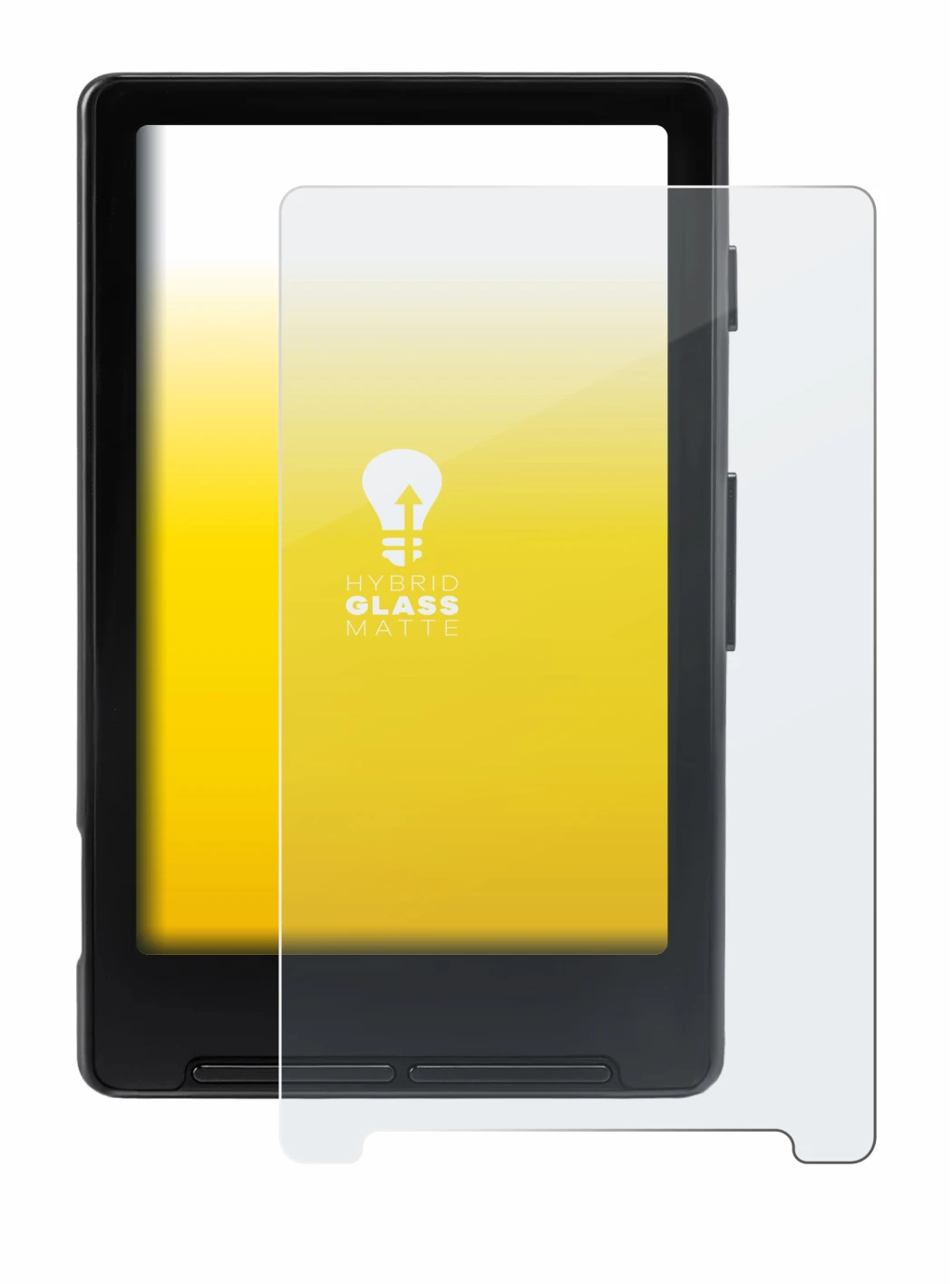 Image of the device Xteink X4 with a wide variety of screen protectors.