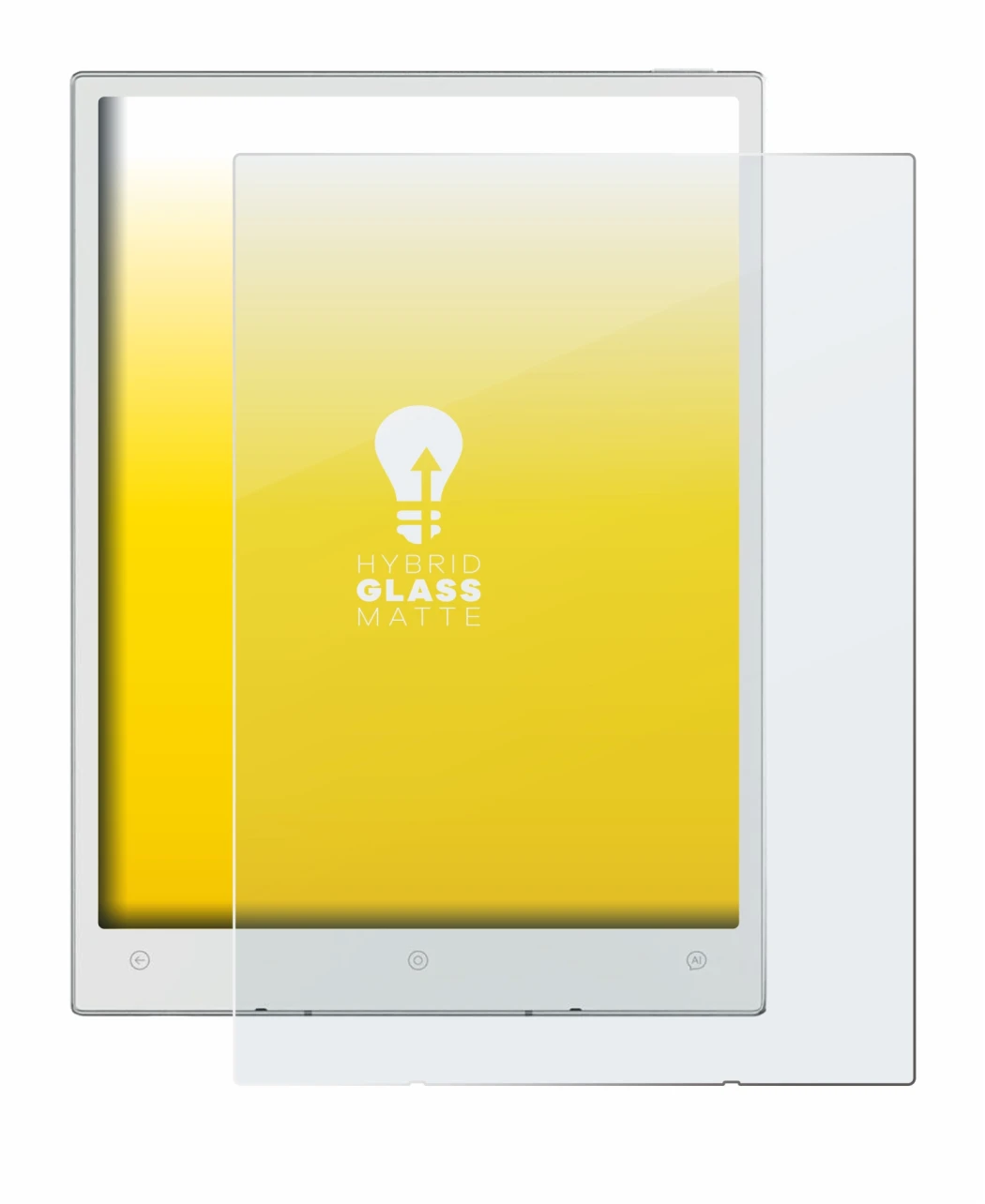 Image of the device Viwoods AiPaper Mini with a wide variety of screen protectors.