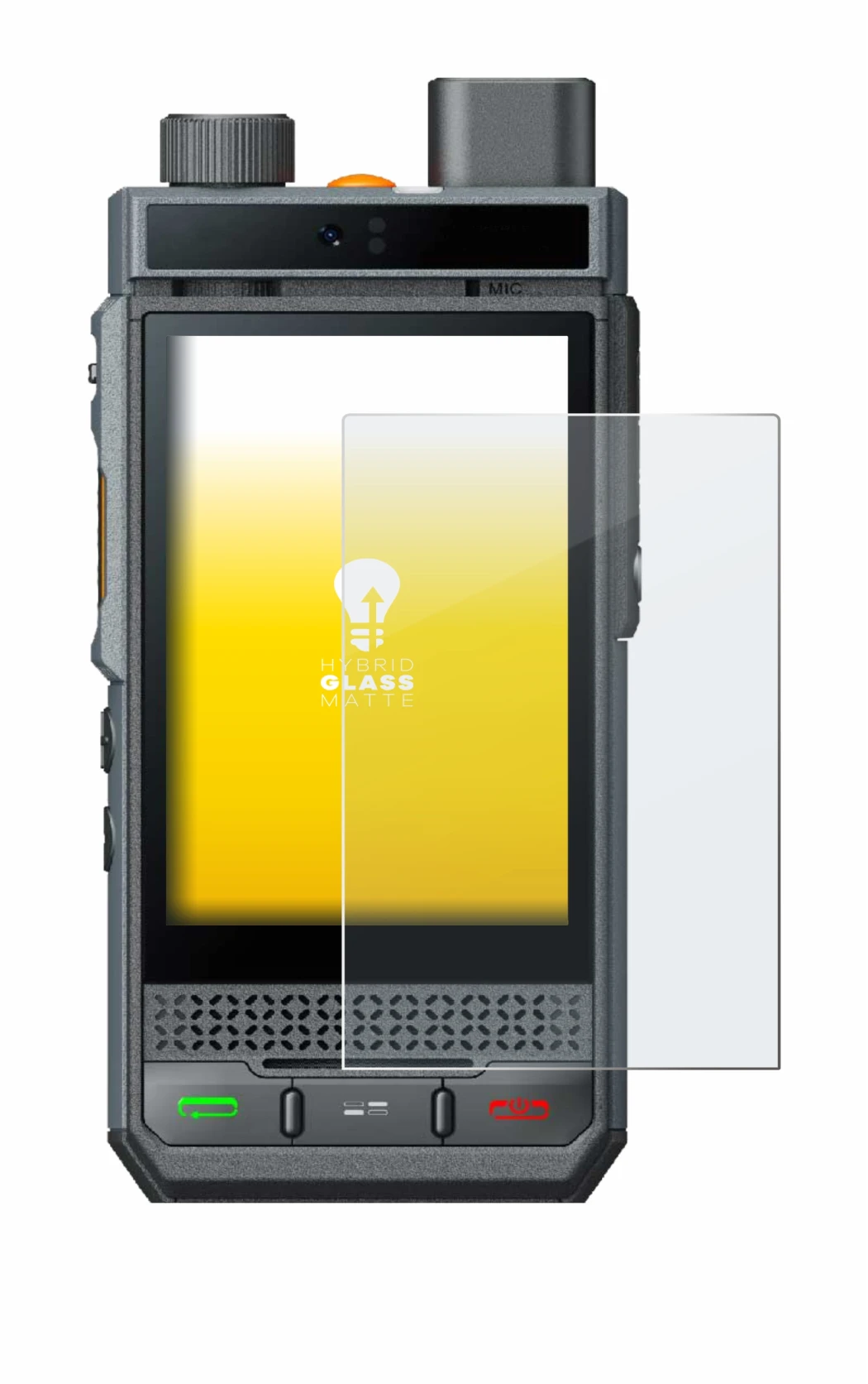 Image of the device Hytera P60 with a wide variety of screen protectors.