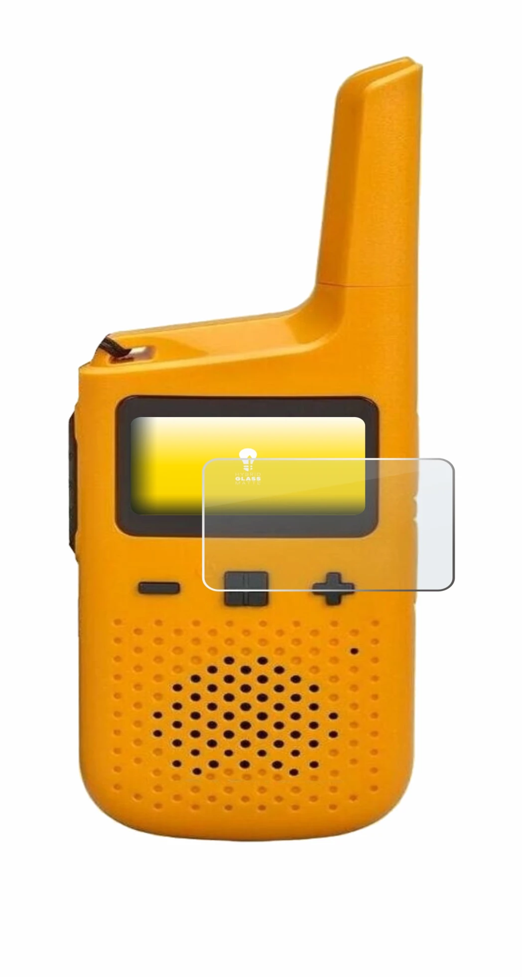 Image of the device Motorola Talkabout T72 with a wide variety of screen protectors.