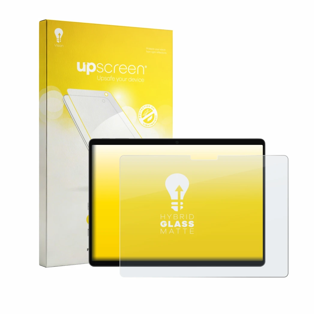 Front side of a product packaging with the brand logo upscreen. Next to it is the device Microsoft Surface Pro 13 2026 shown w