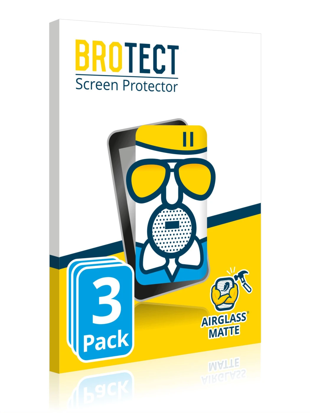Front side of a product packaging with the brand logo BROTECT
