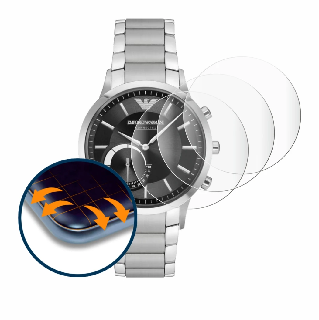 Image of the device Emporio Armani Connected Smartwatch Hybrid with a wide variety of screen protectors.