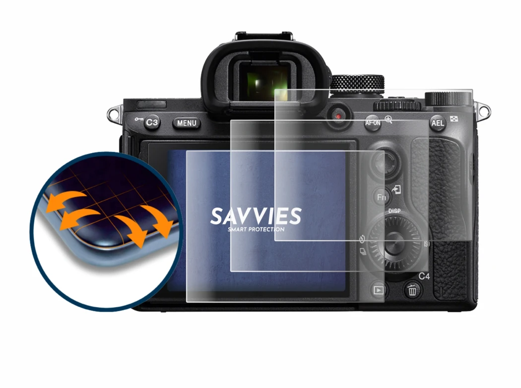 Image of the device Sony Alpha 7 III (ILCE-7M3) with a wide variety of screen protectors.