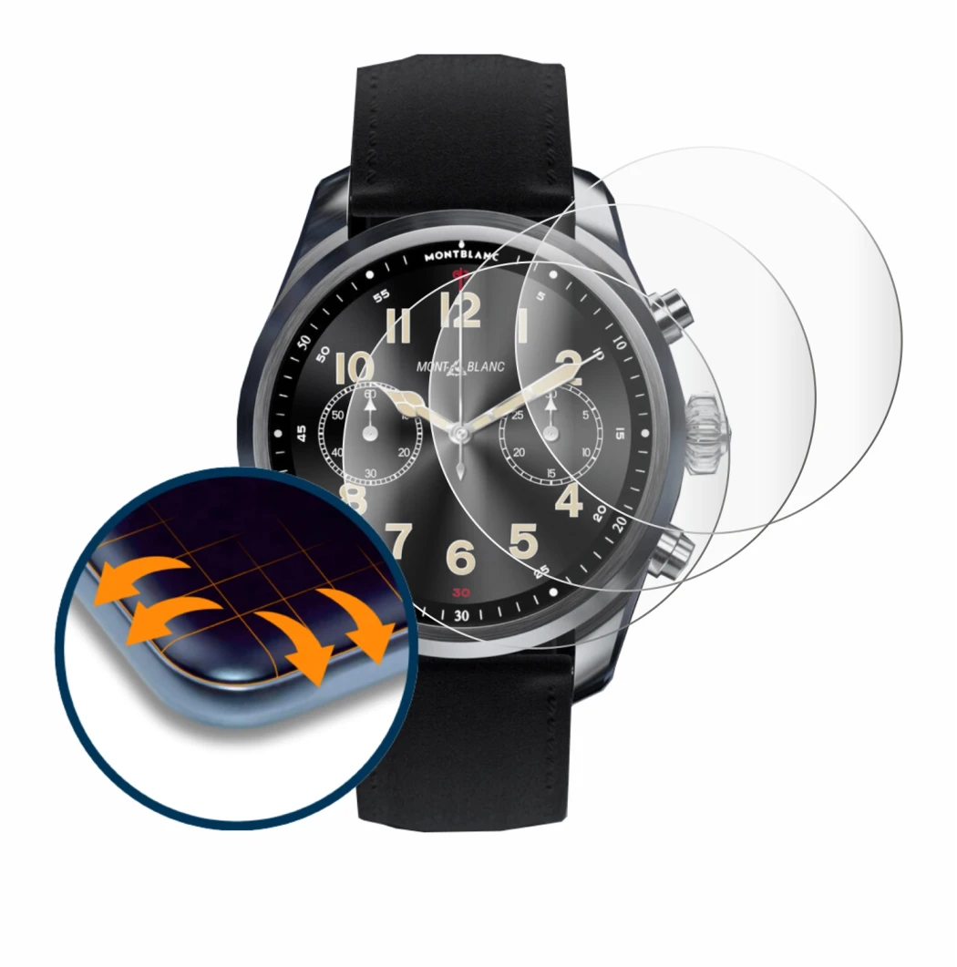Image of the device Montblanc Summit 2 Plus with a wide variety of screen protectors.