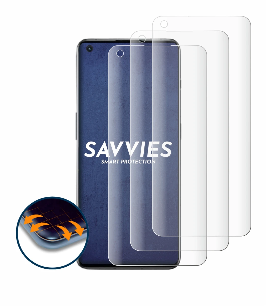 Image of the device OnePlus 10 Pro 5G with a wide variety of screen protectors.