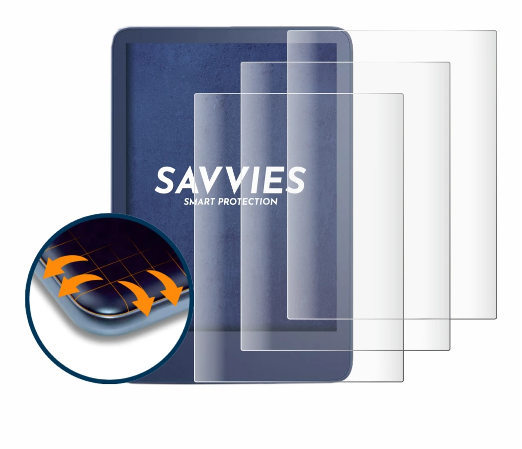 Image of the device Amazon Kindle Reader 2022 with a wide variety of screen protectors.