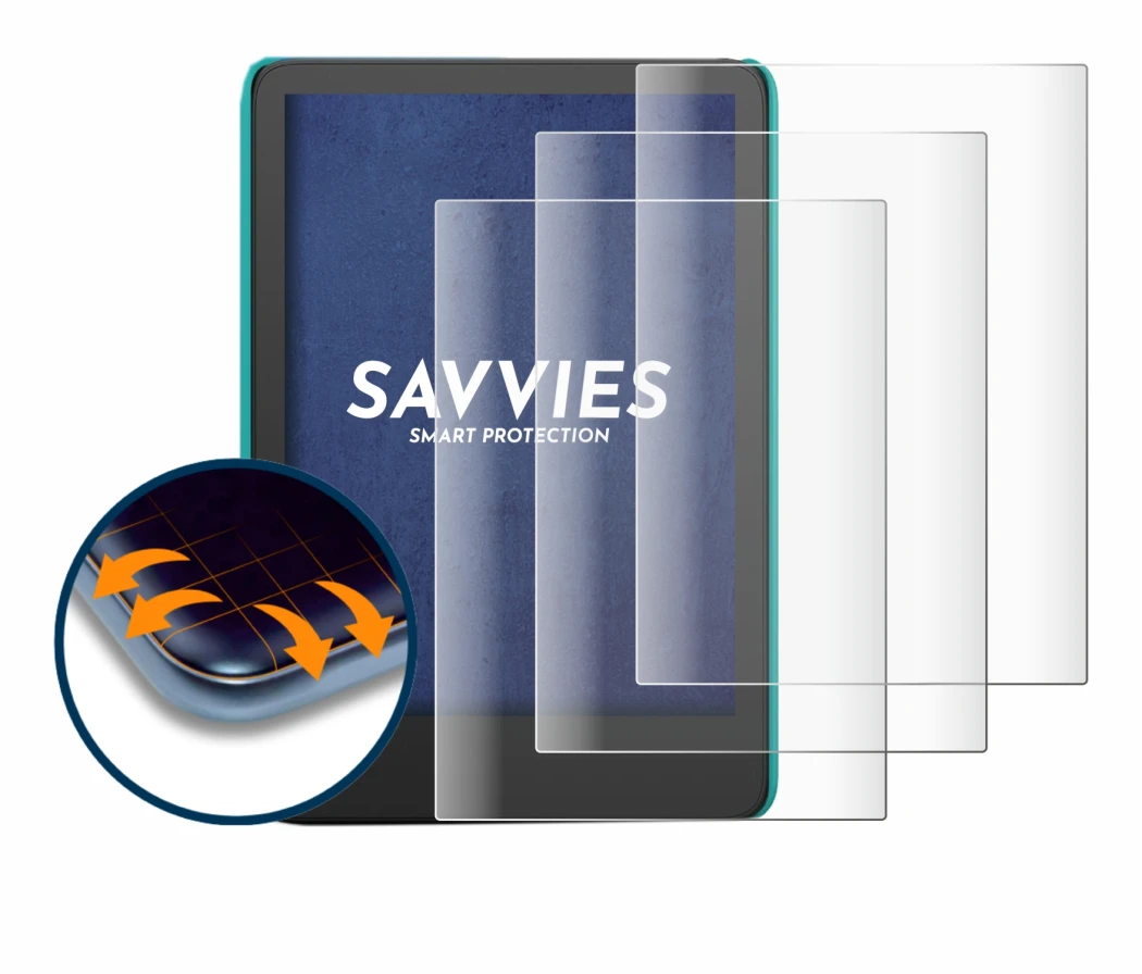 Image of the device Amazon Kindle Kids (2022) with a wide variety of screen protectors.