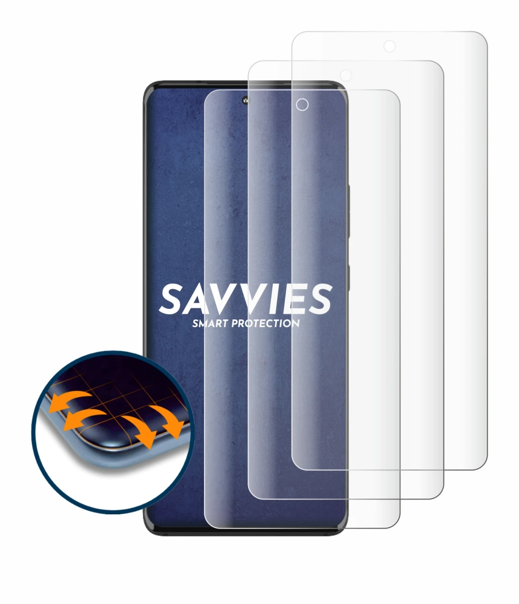 Image of the device Motorola Edge 30 Fusion with a wide variety of screen protectors.