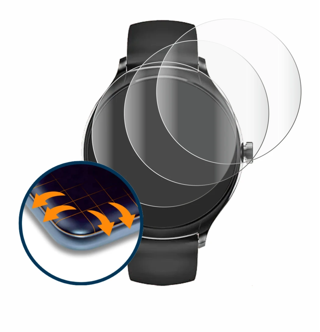 Image of the device Pireware Harmony 4 with a wide variety of screen protectors.