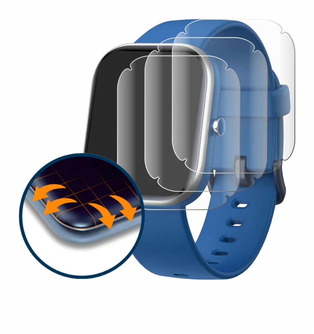 Image of the device Slothcloud H97 with a wide variety of screen protectors.