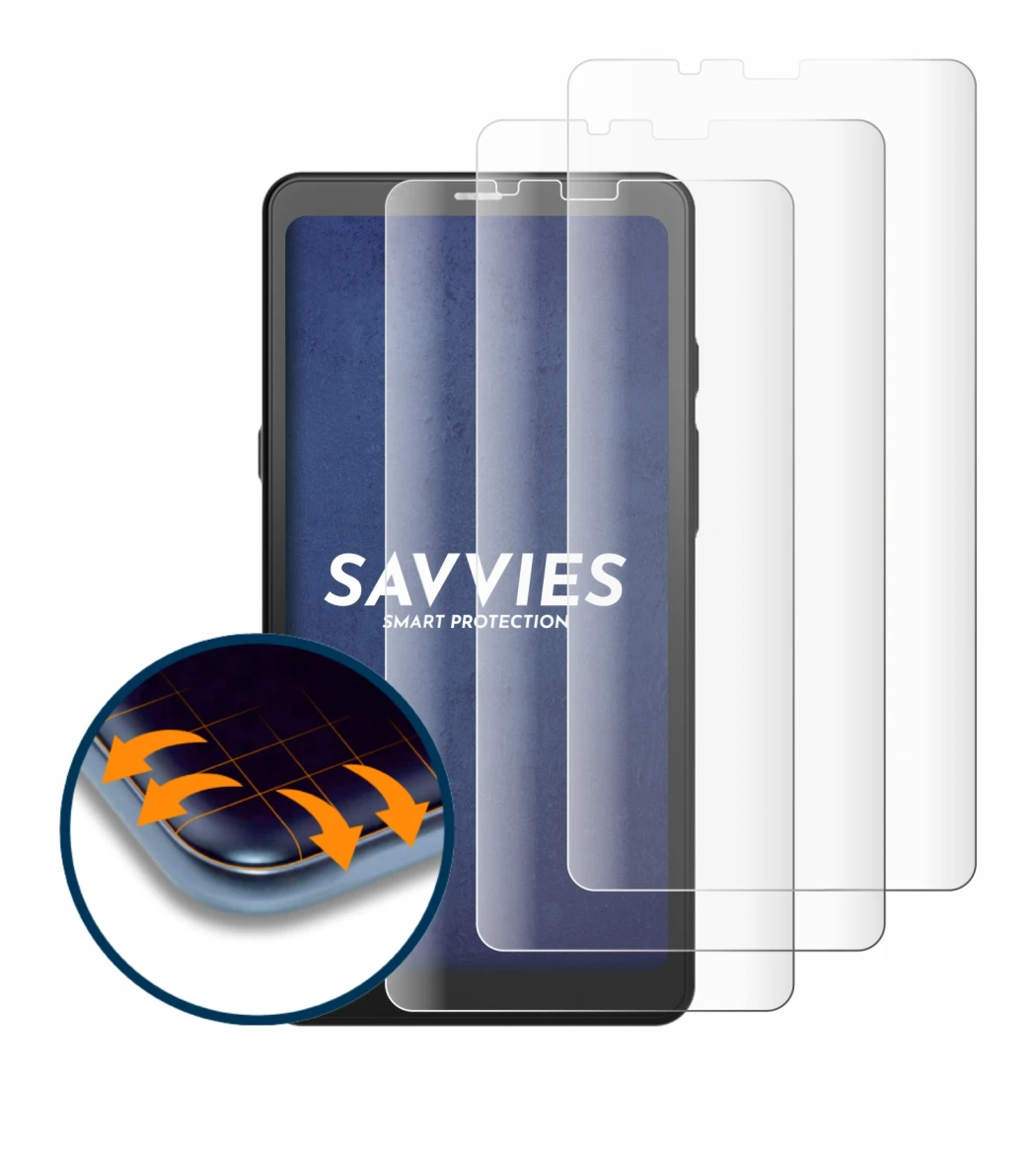 Image of the device Boox Palma with a wide variety of screen protectors.