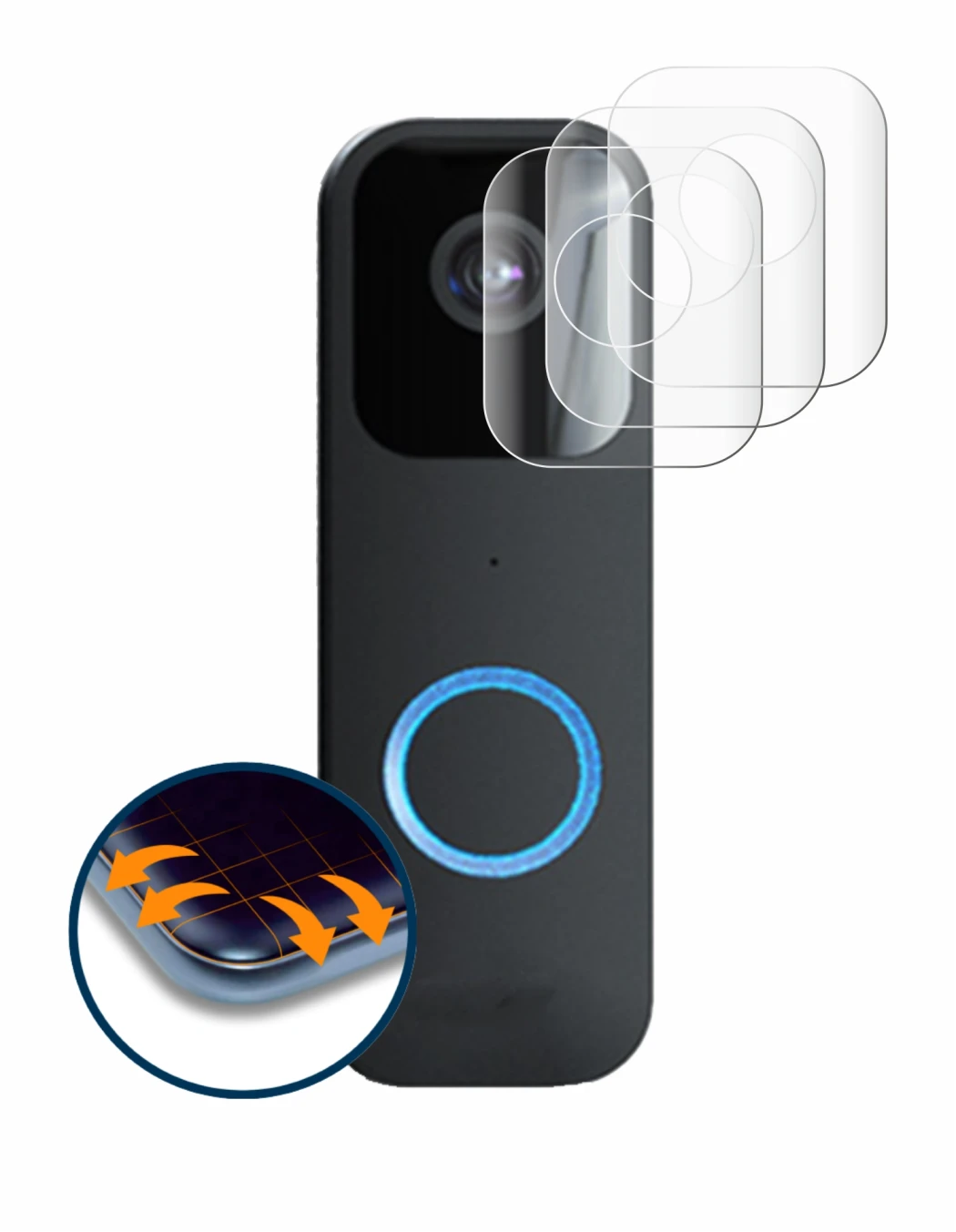 Image of the device Blink Video Doorbell with a wide variety of screen protectors.