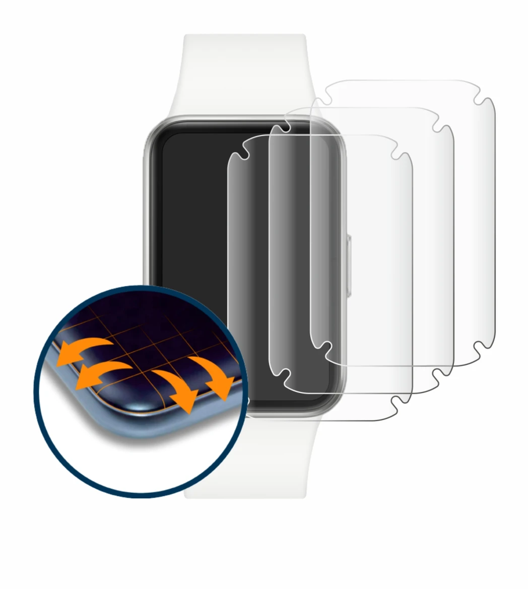 Image of the device Samsung Galaxy Fit3 with a wide variety of screen protectors.