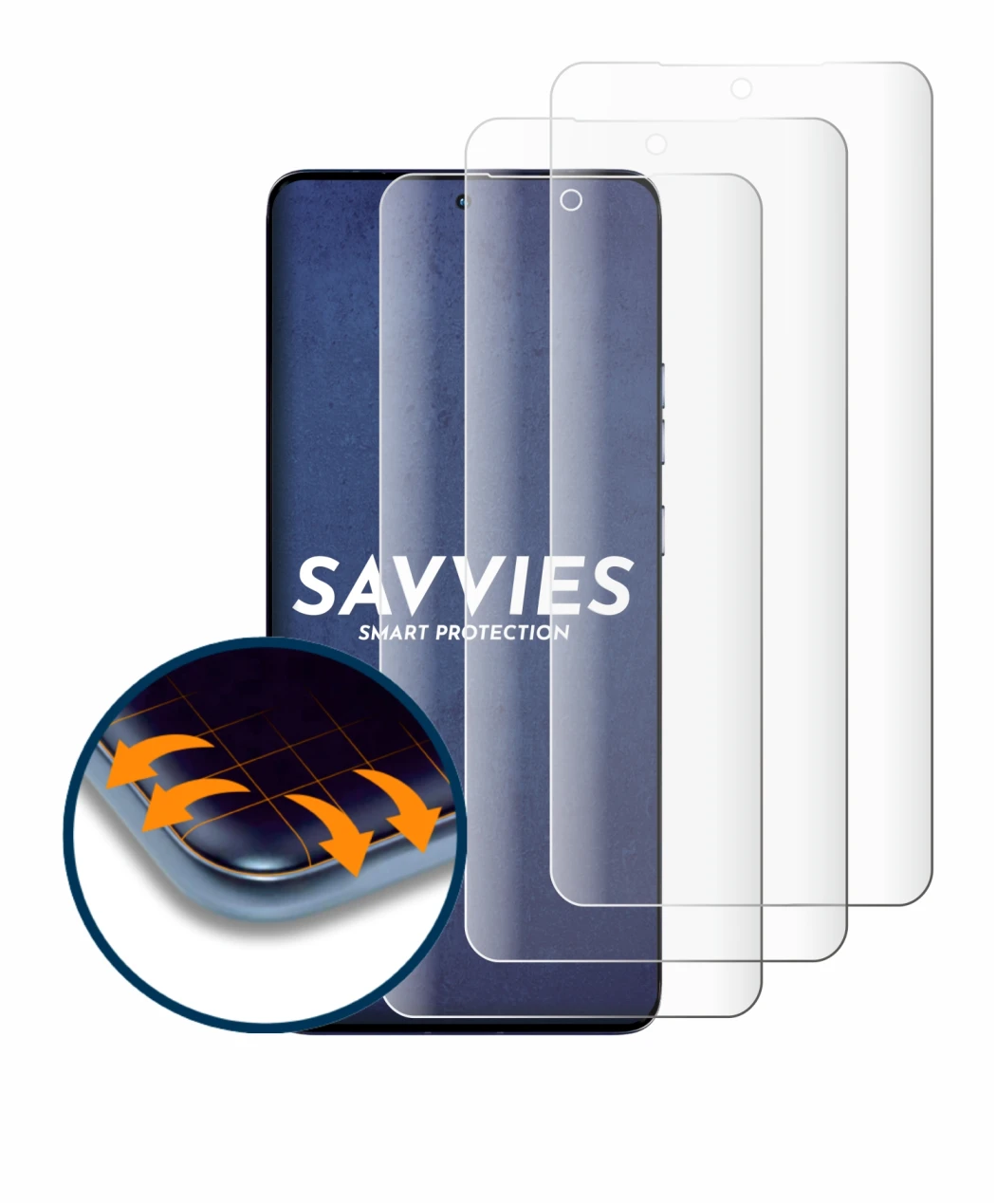 Image of the device Motorola Edge 50 Fusion with a wide variety of screen protectors.