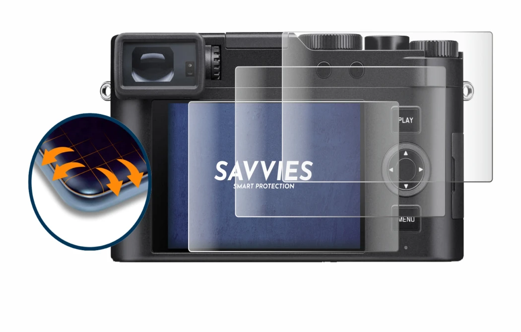 Image of the device Leica D-Lux 8 with a wide variety of screen protectors.
