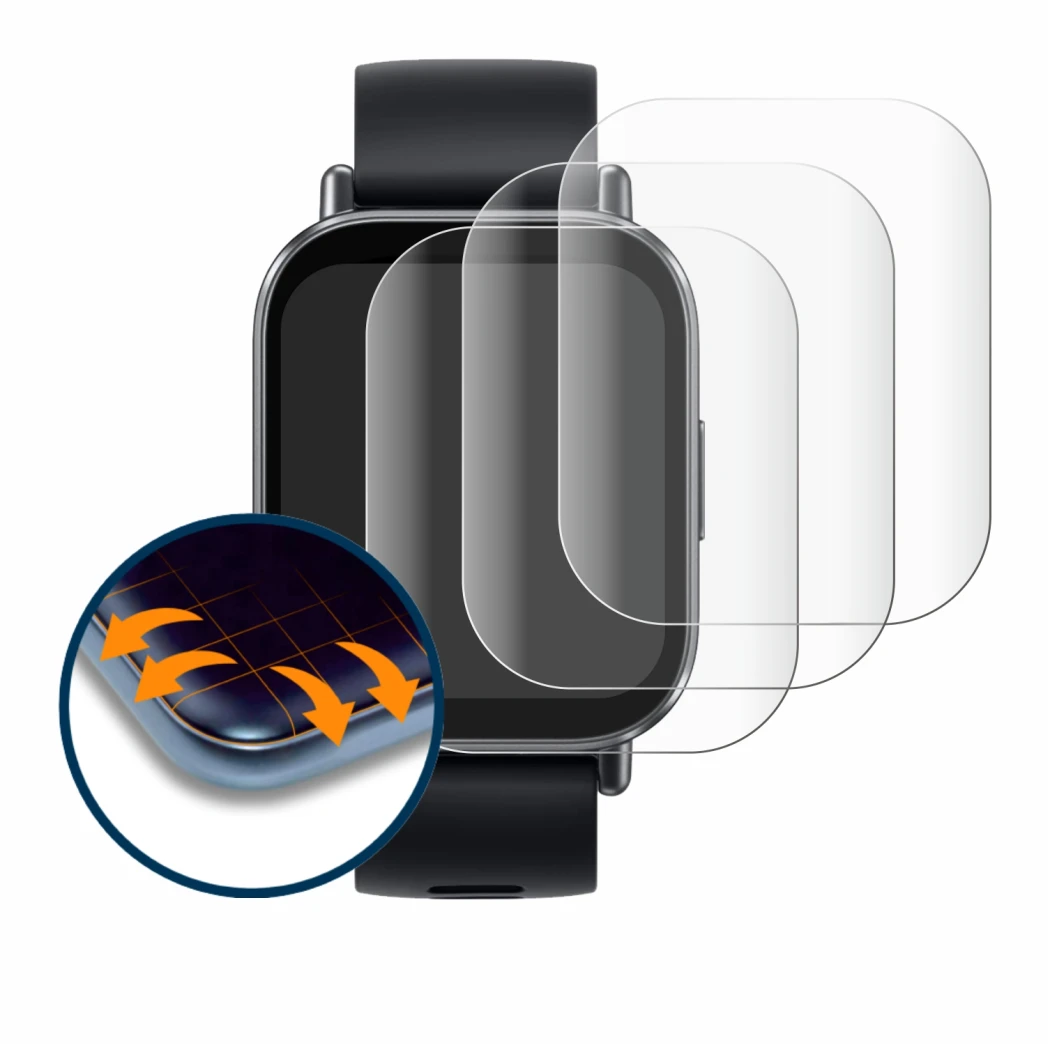 Image of the device Xiaomi Redmi Watch 5 Active with a wide variety of screen protectors.