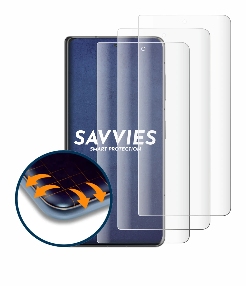 Image of the device Honor Magic V3 with a wide variety of screen protectors.