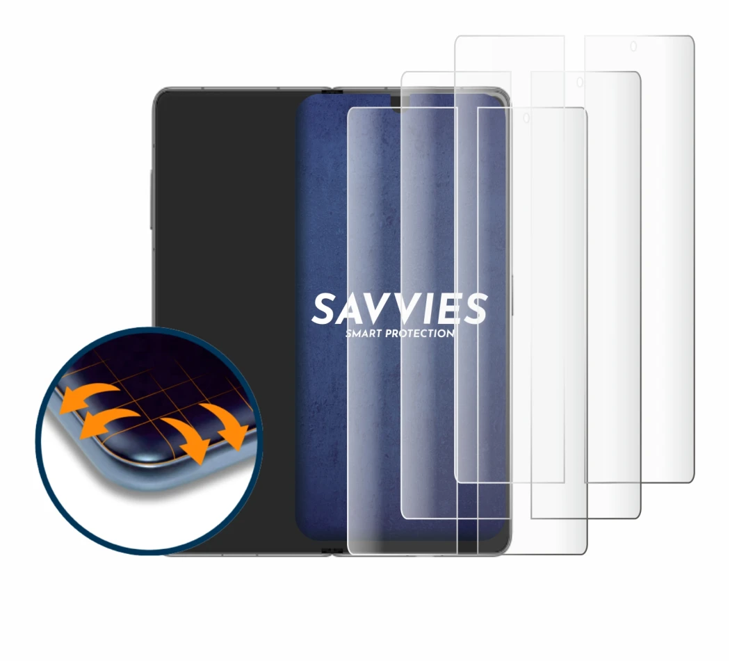 Image of the device Honor Magic V3 (inneres Display) with a wide variety of screen protectors.