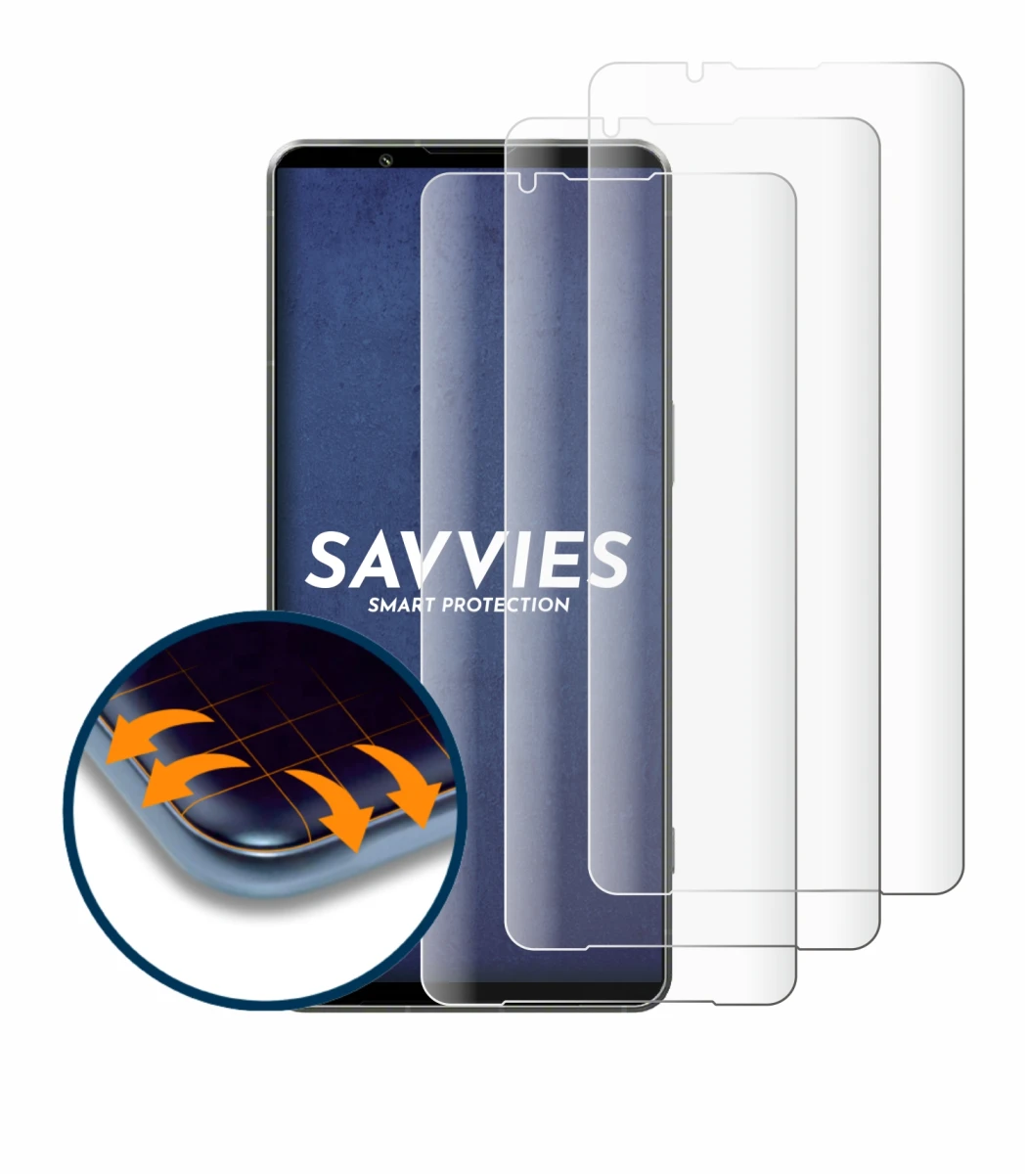 Image of the device Sony Xperia 1 VII with a wide variety of screen protectors.