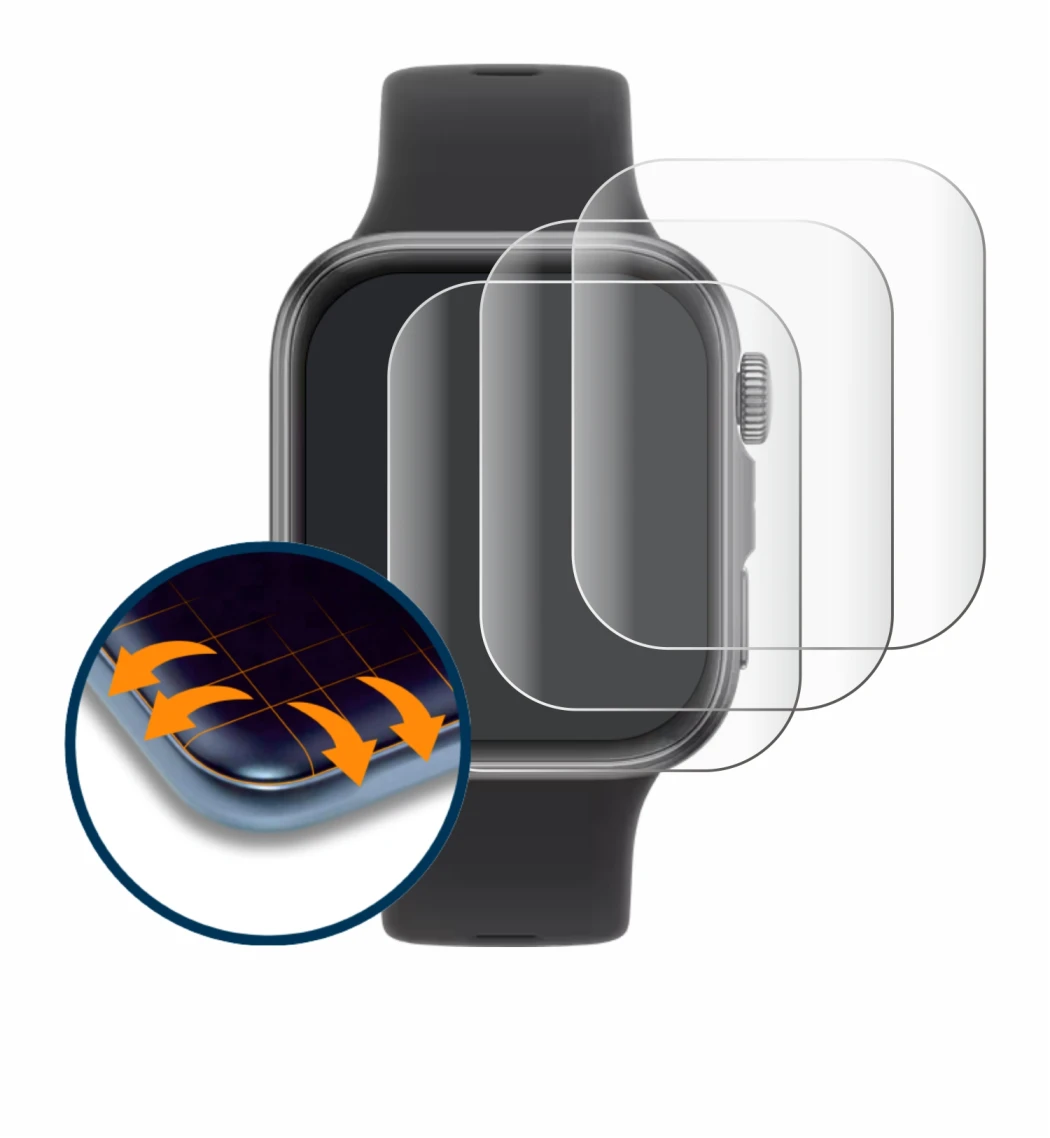 Image of the device Huawei Watch Fit 4 with a wide variety of screen protectors.