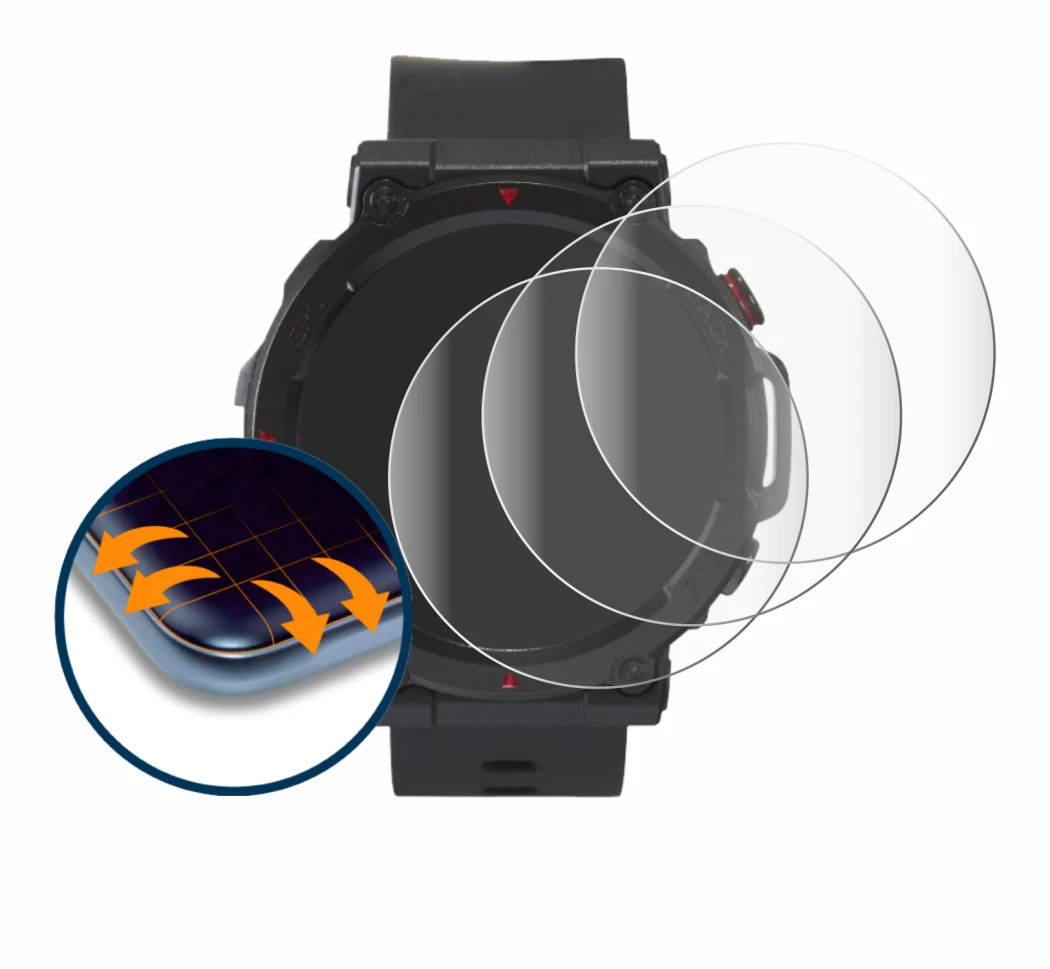 Image of the device Crivit Sport-Smartwatch with a wide variety of screen protectors.