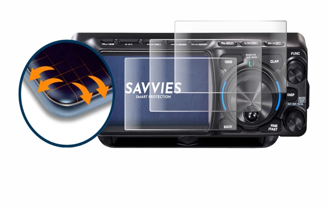 Image of the device Yaesu FTX-1 with a wide variety of screen protectors.