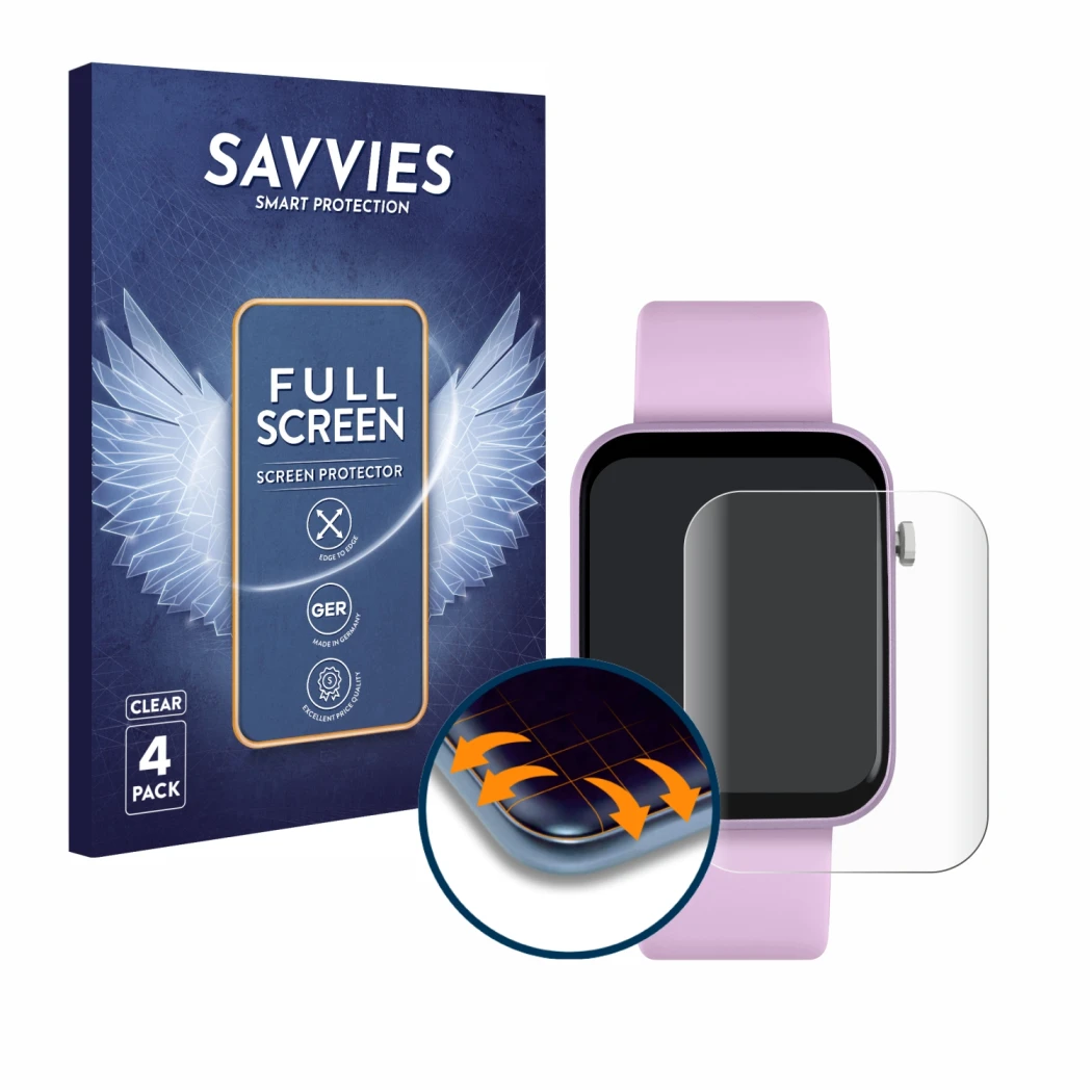 Front side of a product packaging with the brand logo Savvies. Next to it is the device Tikkers Series 13 shown with the corre