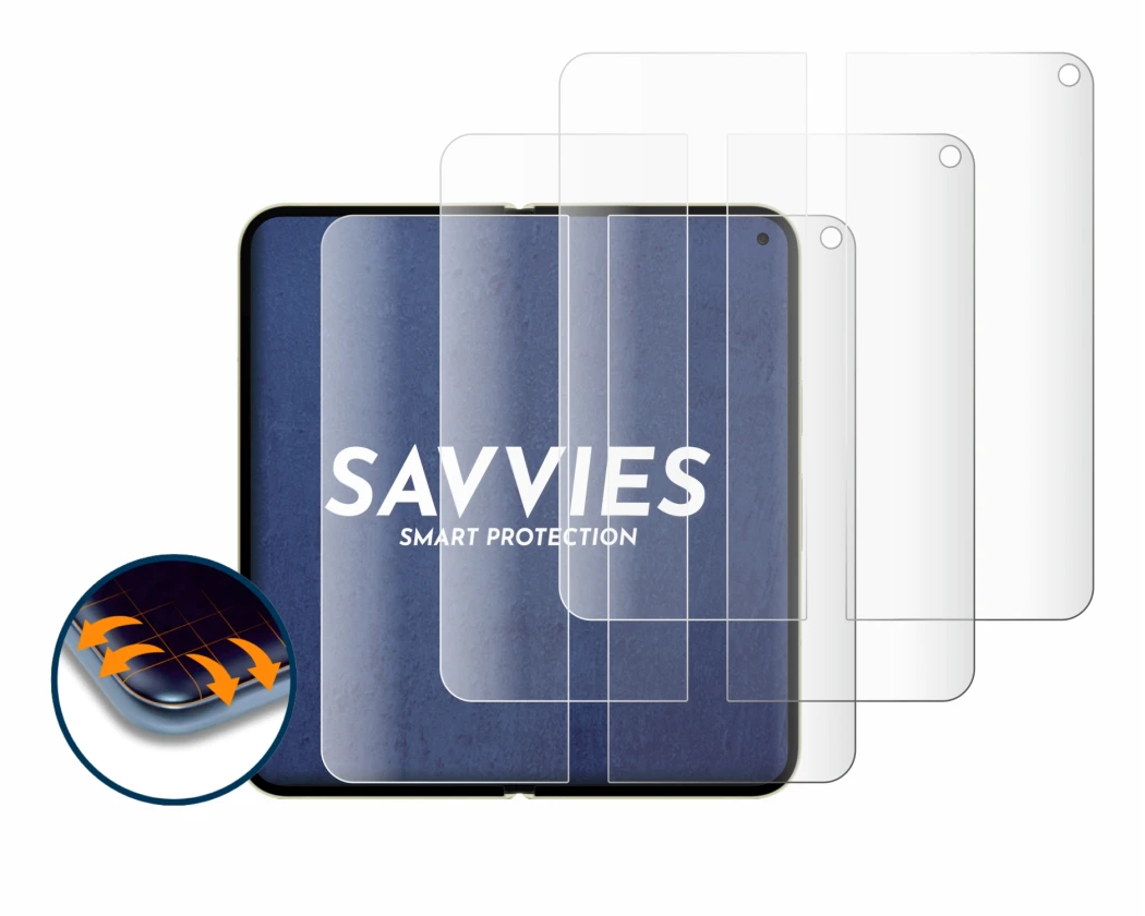 Image of the device Google Pixel 10 Pro Fold (Inner display) with a wide variety of screen protectors.