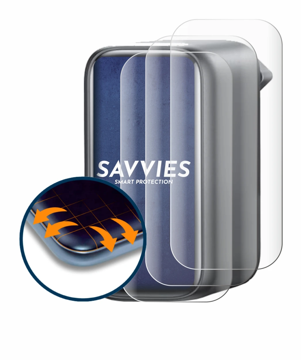 Image of the device Anker A2697 140W with a wide variety of screen protectors.