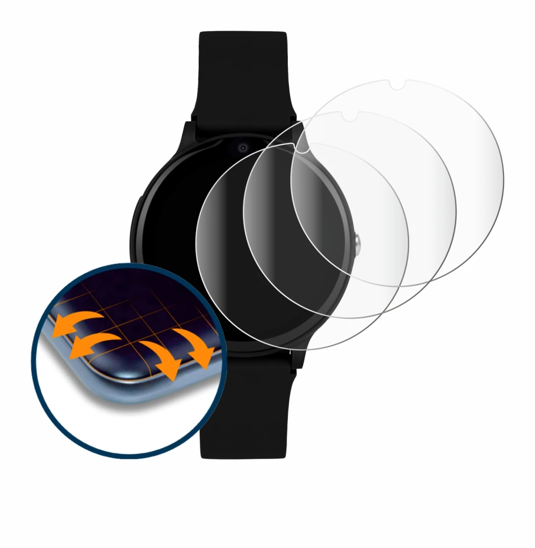 Image of the device One2Track Connect One with a wide variety of screen protectors.
