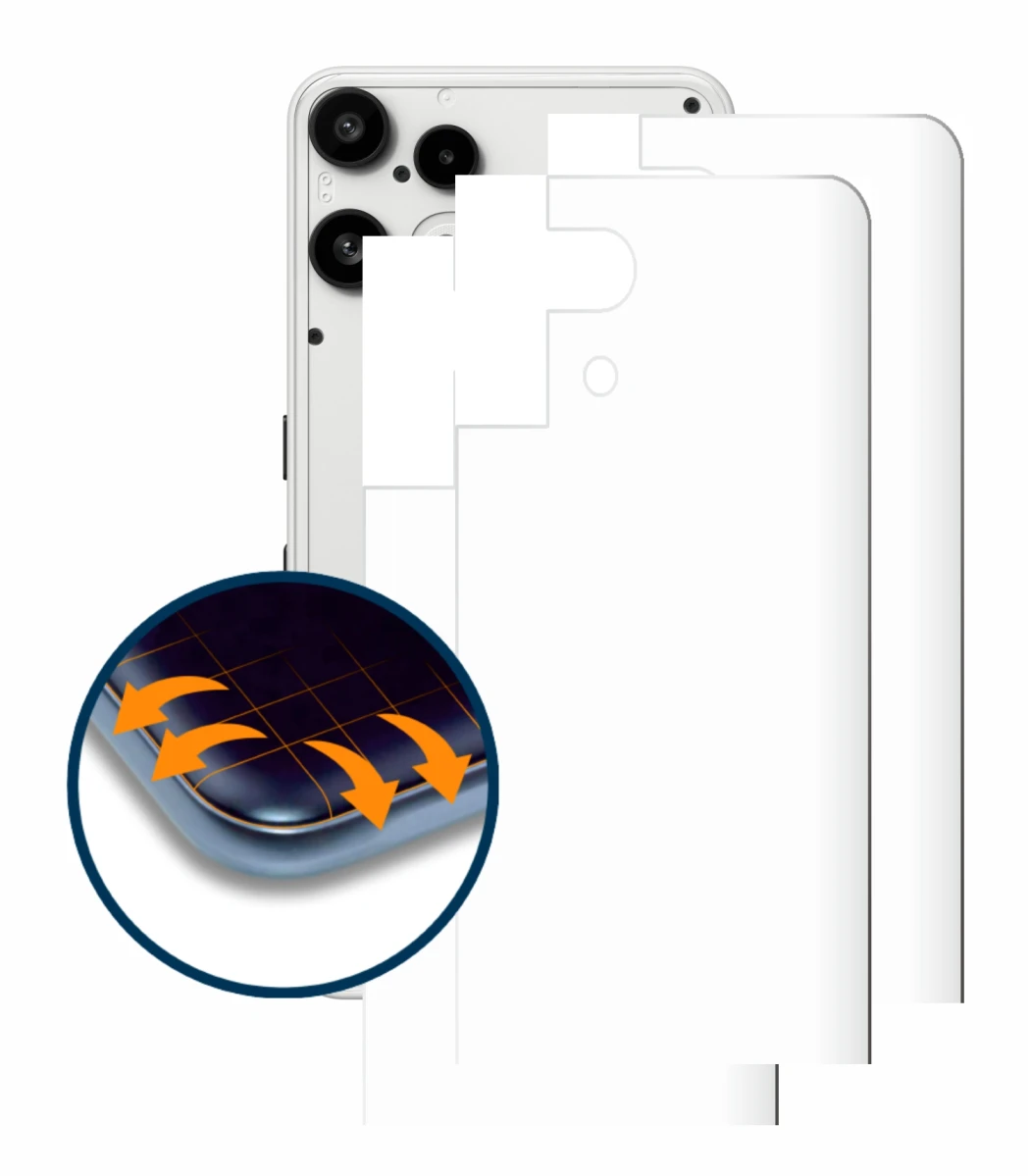 Image of the device Nothing Phone (3a) Lite (Back) with a wide variety of screen protectors.