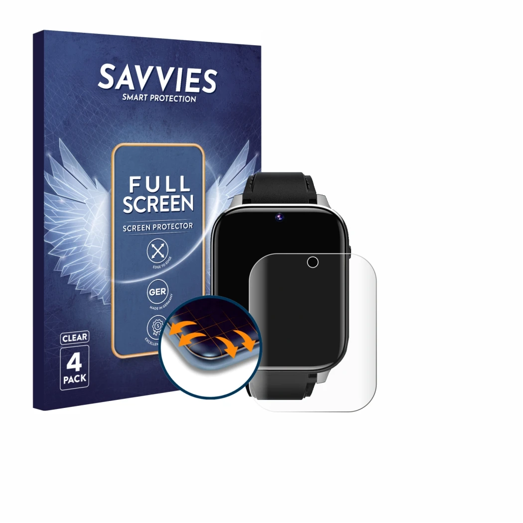 Front side of a product packaging with the brand logo Savvies. Next to it is the device Rogbid Z10 shown with the correspondin