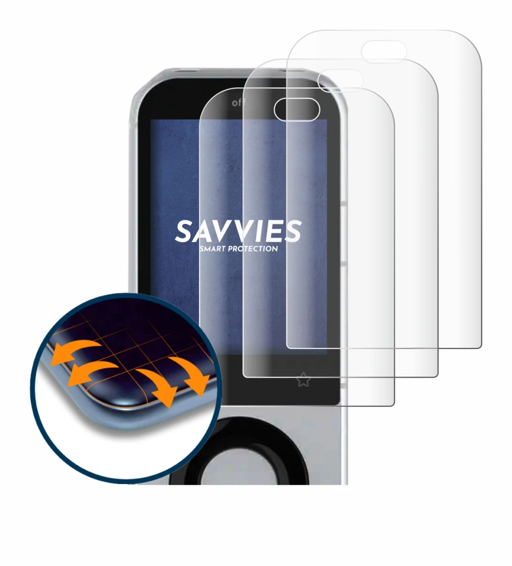 Image of the device Sofabaton X2 with a wide variety of screen protectors.