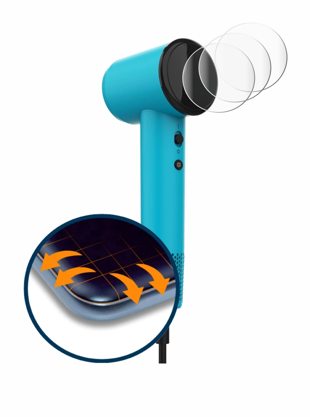 Image of the device Cecotec DryNova with a wide variety of screen protectors.