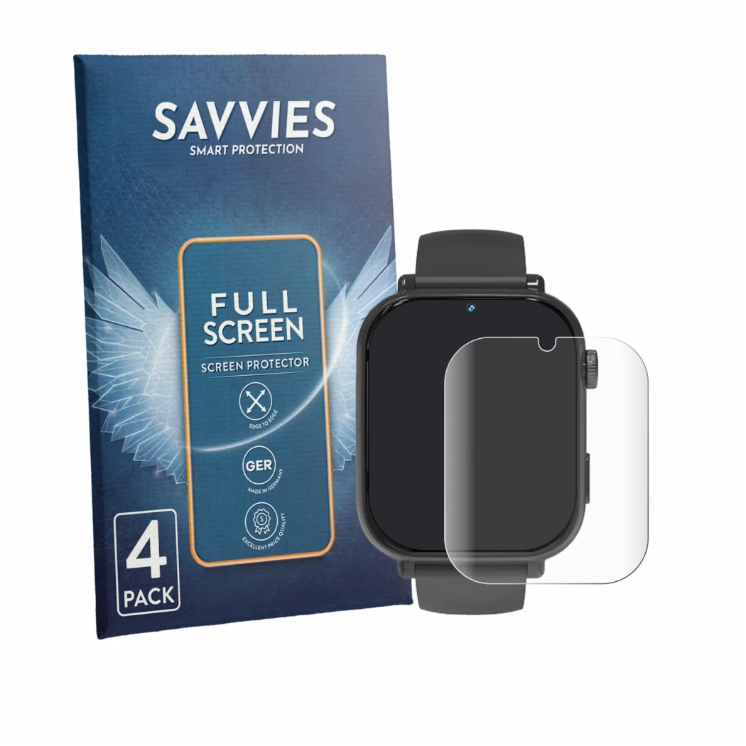Front side of a product packaging with the brand logo Savvies. Next to it is the device Pthtechus A22 shown with the correspon