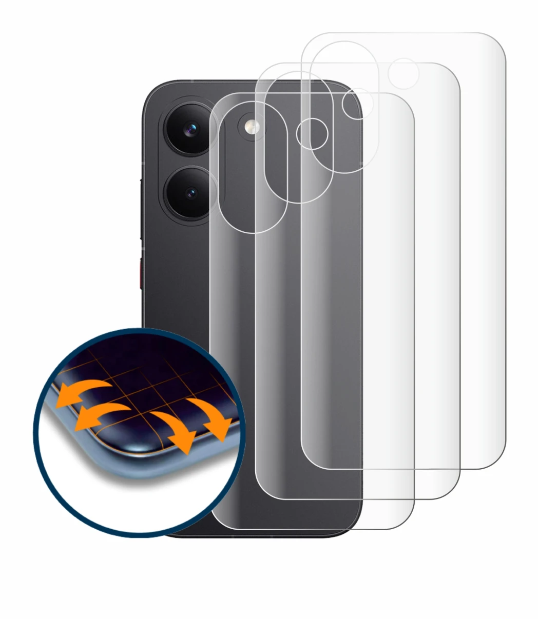 Image of the device Xiaomi Poco X8 Pro (Back) with a wide variety of screen protectors.