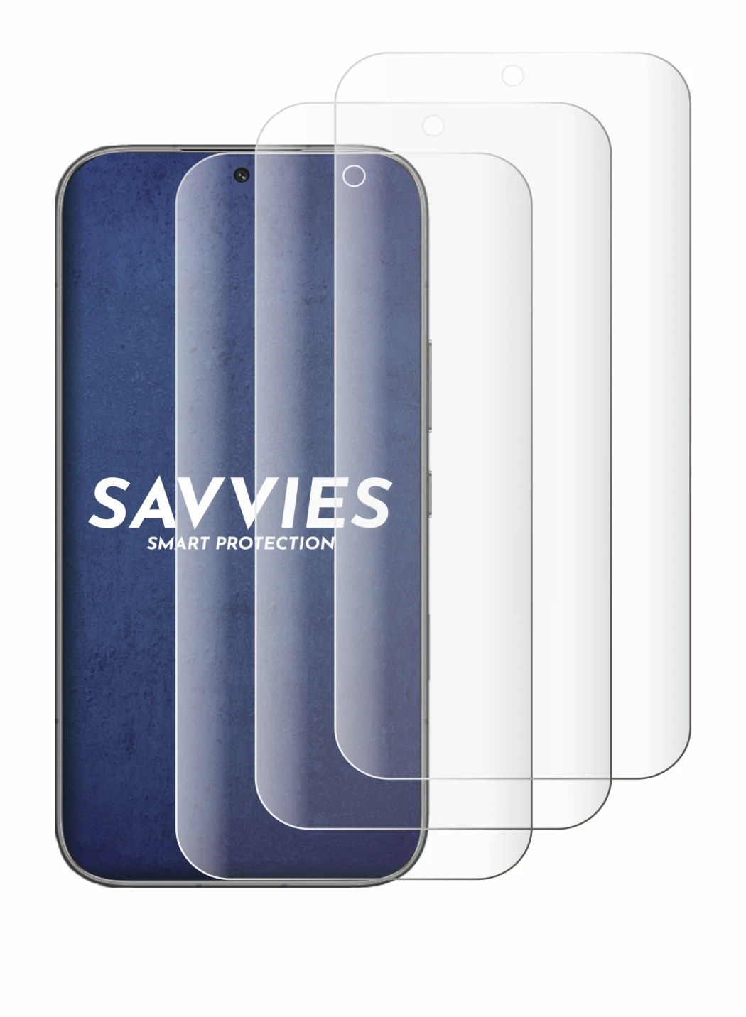 Image of the device Honor 600 with a wide variety of screen protectors.