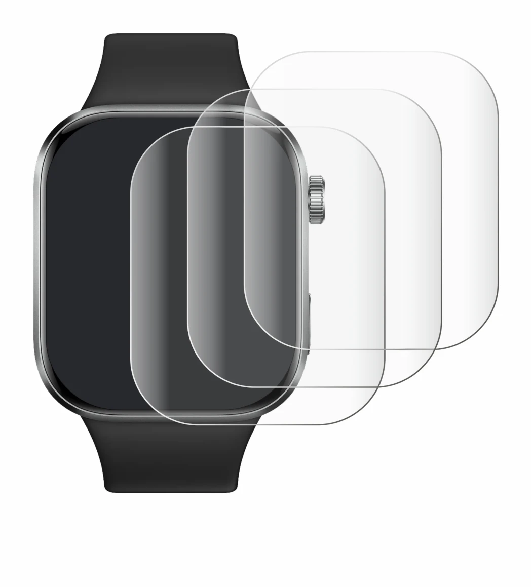 Image of the device Xiaomi Redmi Watch 6 with a wide variety of screen protectors.