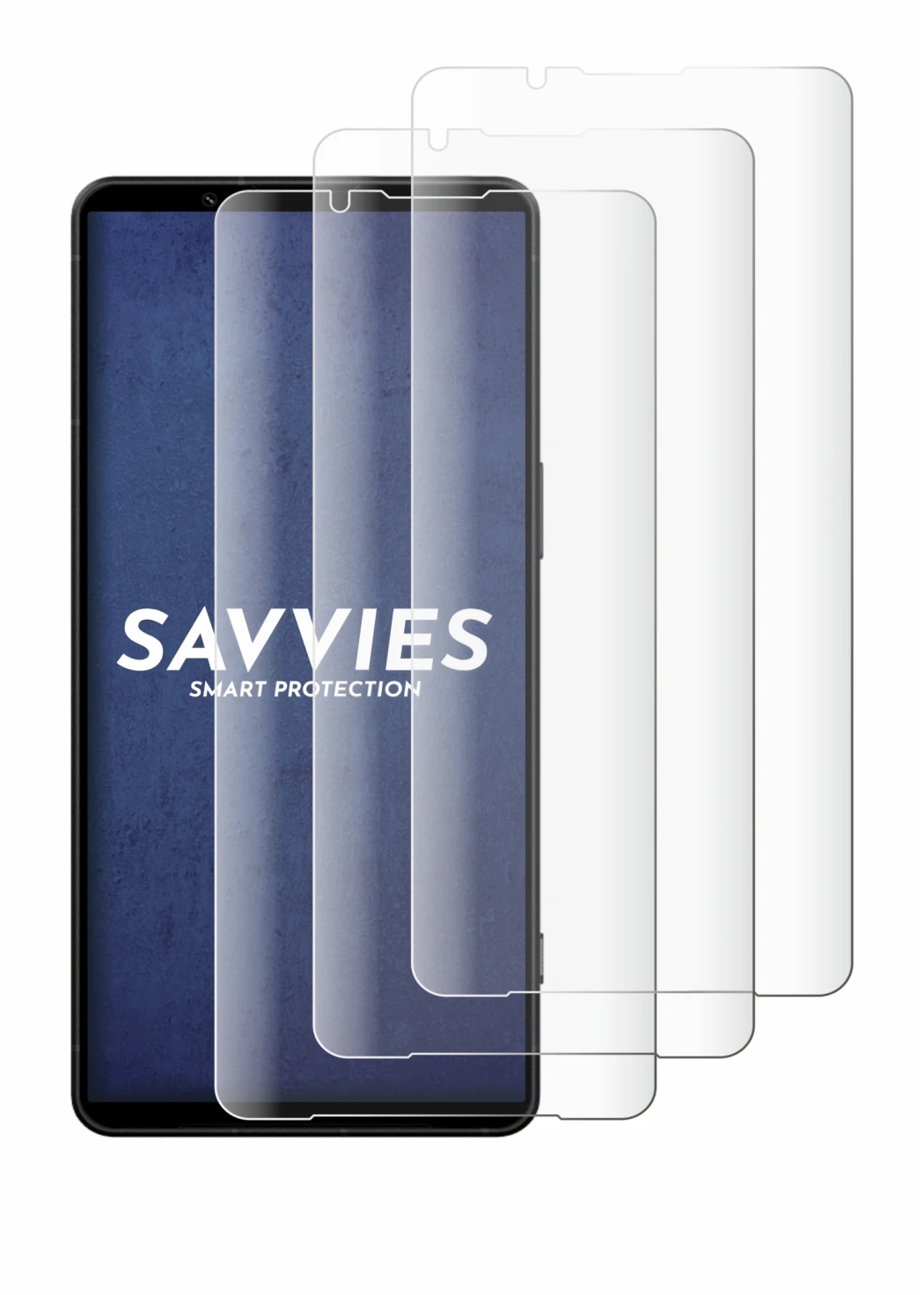 Image of the device Sony Xperia 1 VIII with a wide variety of screen protectors.
