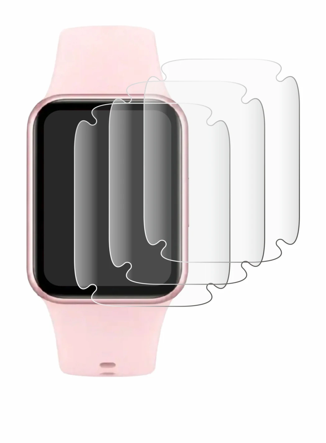 Image of the device Xiaomi Smart Band 10 Pro with a wide variety of screen protectors.
