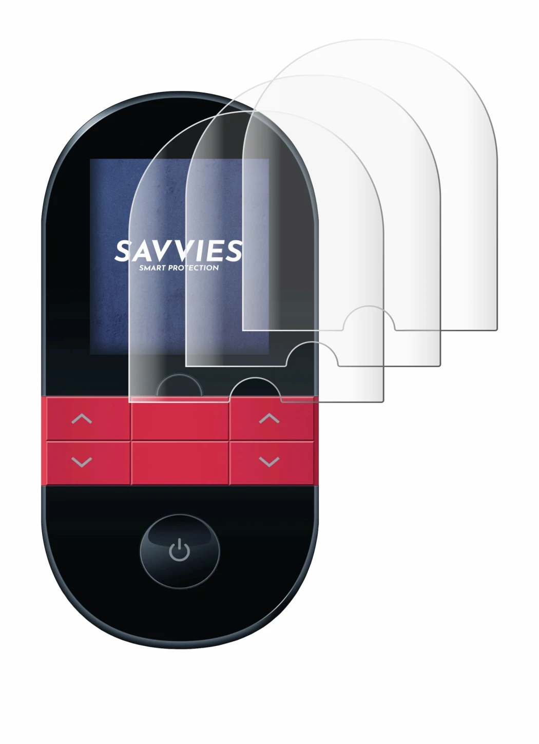 Image of the device Beurer EM 59 with a wide variety of screen protectors.